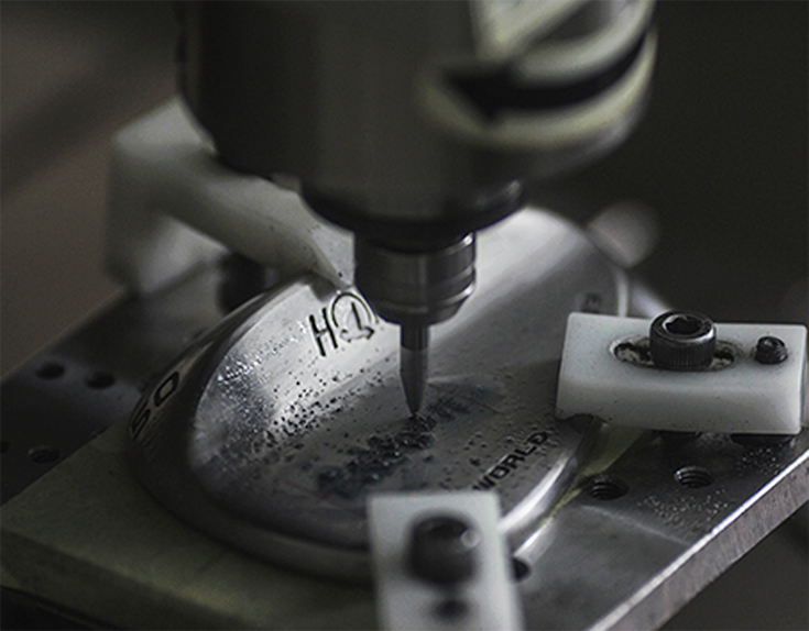 Honma Brand Plating on Iron Heads