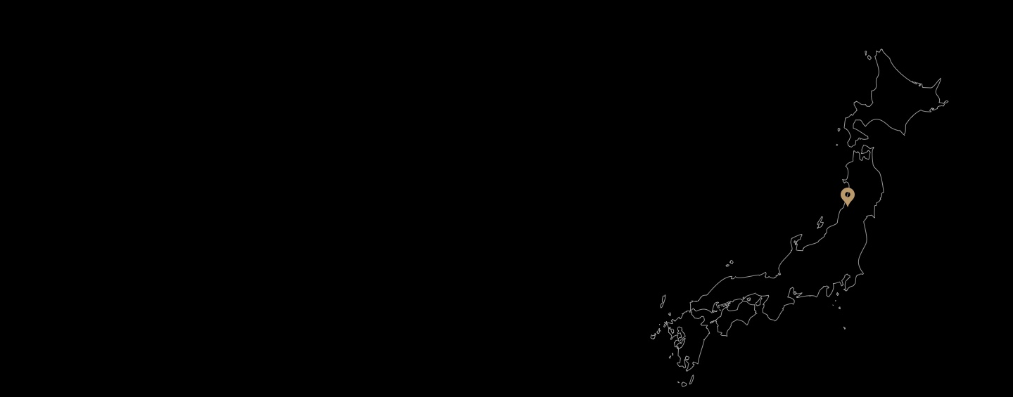 Vector Japan Map with Black Background
